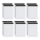 Legal Pads Oxford 8,5x11, pacote com 12 páginas, papel branco pautado
