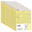 Legal Pads ViVin, 21,6 x 27,9 cm de largura, Ruled, pacote com 12, 600 folhas