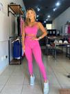 Legging Athletic Cós Alto Rosa Jolie tamanho M Legging Athletic Cós Alto Rosa Jolie tamanho M