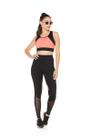 Legging com Recortes Empina Bumbum Sperafico Poliamida Coral