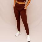 Legging Confort Bolso Treino Corrida - Coffee - Alta Compressão e Tecnologia Anti-Odor