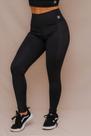 Legging Confort Bolso Treino Corrida - Preto - Tecido Power Blackout