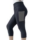 Legging Corsário Calça Capri com Bolsos Poliamida Spandex P M G GG PINA