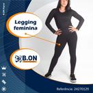 Legging Fem preta alta compressão