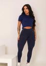 Legging Feminina Cintura Alta Modeladora com Alta Elasticidade