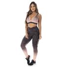 Legging Feminina Fitness Empina Bumbum Suplex Degradê Orbis - Degradê preto e salmão, M Legging Feminina Fitness Empina Bumbum Suplex Degradê Orbis - Degradê preto e salmão, M