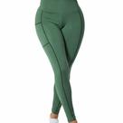 Legging Fitness DeMillus Pesponto 253 Verde Musgo