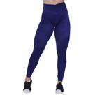Legging Fitness Feminina Franzido Cós Cirre Texturado Brilho e Fosco Orbis Azul Legging Fitness Feminina Franzido Cós Cirre Texturado Brilho e Fosco Orbis Azul