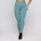 Legging Fitness Feminina Poliamida Textura Recortes Cintura Alta