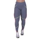 Legging fitness feminina recortes cós alto modeladora suplex orbis
