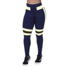 Legging fitness feminina recortes em tela e neon poliamida orbis Legging fitness feminina recortes em tela e neon poliamida orbis
