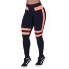 Legging fitness feminina recortes em tela e neon poliamida orbis Legging fitness feminina recortes em tela e neon poliamida orbis