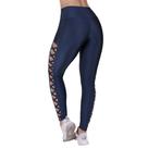 Legging Fitness Femininas Tiras Lateral Cós Alto Cirrê Liso Orbis Legging Fitness Femininas Tiras Lateral Cós Alto Cirrê Liso Orbis
