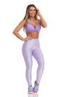 Legging glow push up lilas harmonia cajubrasil