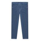 Legging Infantil Feminina em Malha Denim Imita Jeans Claro - Kukiê