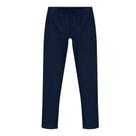 Legging Menina Alakazoo em Molecotton Felpado na cor Lisa Marinho Tamanho:12