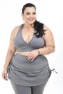 Legging Plus Size Fitness com Saia Ajustável Para Treino e Conforto Legging Plus Size Fitness com Saia Ajustável Para Treino e Conforto