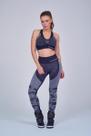 Legging Seamless Painéis Camuflada Cinza