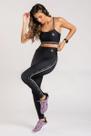 Legging Shape Press Preta Escrita Lord Lady Branca