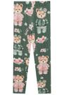 Legging termica verde ursinho