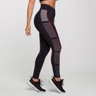 Legging Upside Poliamida Preta com Estampa Poá Branco e Mage