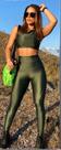 Legging verde militar Legging verde militar