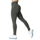 Leggings Aoxjox Workout Seamless Smile Contour femininas verde militar
