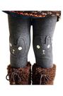 Leggings BOWKITE para crianças e meninas com estampa de coelhinho de inverno de 2 a 7 anos