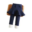 Leggings De Algodão Com Forro De Fleece Para Meninas No Inverno, Calças Quentes E Grossas Em Cores