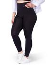 Leggings de compressão SHAPERMINT, de cintura alta, pretas, 2GG, femininas