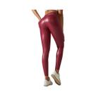 Leggings De Couro PU De Cintura Alta Para Mulheres, Calças De material sintético Sexy Com Efeito