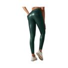 Leggings De Couro PU De Cintura Alta Para Mulheres, Calças De material sintético Sexy Com Efeito