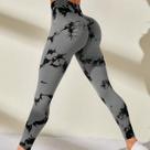 Leggings de Fitness Cintura Alta Tie Dye - Sem Costura, Modeladora e para Academia Leggings de Fitness Cintura Alta Tie Dye - Sem Costura, Modeladora e para Academia
