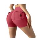 Leggings de Treino Fitness Feminina - Cintura Alta com Bolsos e Efeito Push Up