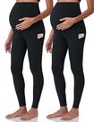 Leggings de treino para maternidade POSHDIVAH Over Belly com bolsos