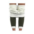 Leggings De Veludo Femininas De Cintura Alta Para O Inverno, Calças Clássicas Casuais Em Cor Sólida Leggings De Veludo Femininas De Cintura Alta Para O Inverno, Calças Clássicas Casuais Em Cor Sólida