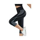 Leggings De Yoga De Cintura Alta Com Bloco De Cores Para Mulheres, Calças Justas De Comprimento