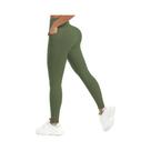 Leggings De Yoga De Cintura Alta Para Mulheres Com Controle De Barriga, Efeito Empina Bumbum, Bolso
