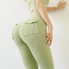 Leggings de Yoga e Fitness para Mulheres - Cintura Alta, Elástica e Cor Sólida Leggings de Yoga e Fitness para Mulheres - Cintura Alta, Elástica e Cor Sólida