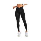 Leggings Esportivas Femininas De Cintura Alta, Calças De Yoga Sem Costura Com Efeito De Bumbum De Leggings Esportivas Femininas De Cintura Alta, Calças De Yoga Sem Costura Com Efeito De Bumbum De