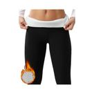 Leggings Femininas De Cintura Alta Com Forro De Fleece E Controle De Barriga, Calças Grossas, Macias Leggings Femininas De Cintura Alta Com Forro De Fleece E Controle De Barriga, Calças Grossas, Macias