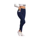 Leggings Femininas De Cintura Alta Com Forro Térmico E Bolsos, Quentes Para O Inverno, Ideais Para