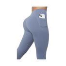 Leggings Femininas De Cintura Alta Em Cor Sólida, Slim, Elásticas, Com Efeito De Levantar O Bumbum E