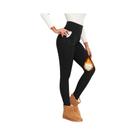 Leggings Femininas De Cintura Alta Em Veludo Grosso Para O Inverno Com Bolsos, Calças Casuais Que Leggings Femininas De Cintura Alta Em Veludo Grosso Para O Inverno Com Bolsos, Calças Casuais Que