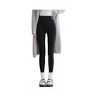 Leggings Femininas De Cintura Alta Para Inverno 420g 92% Algodão Fleece Acolchoadas Quentes Calças