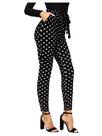 Leggings femininas WDIRARA com estampa xadrez, cintura alta, elástica