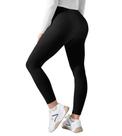 Leggings Fioboc de cintura alta para ioga com bolsos para mulheres pretas Leggings Fioboc de cintura alta para ioga com bolsos para mulheres pretas