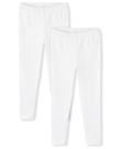 Leggings Gymboree brancas para meninas e crianças pequenas, pacote com 2 unidades, tamanho 6 Leggings Gymboree brancas para meninas e crianças pequenas, pacote com 2 unidades, tamanho 6
