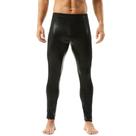 Leggings masculinas DTODWW Metallic Slim Fit Black M