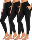 Leggings NEW YOUNG de cintura alta para controle de barriga, pacote com 3 unidades femininas